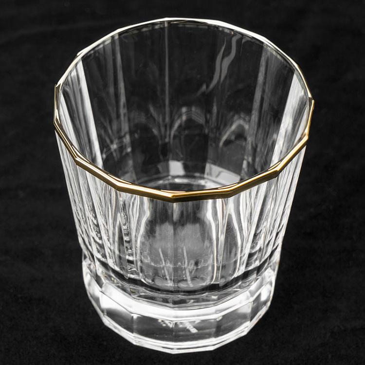 Низкий стакан с золотым ободком Макасар Macassar Glass Low With Golden Rim