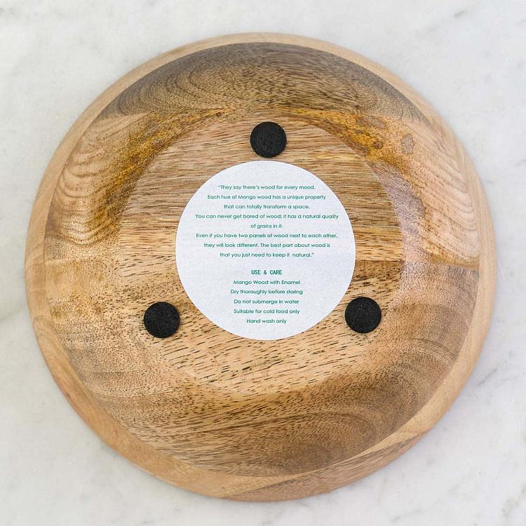 Пиала из дерева манго Крабы, M Crabes Mango Wood Bowl Medium