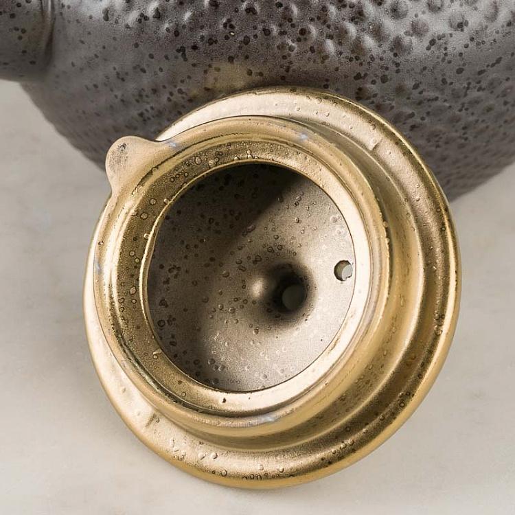 Чёрно-золотой чайник Цейлон Ceylon Teapot Black And Gold