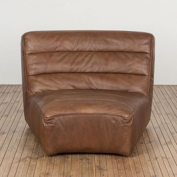 Одноместный диванный модуль Шебби Shabby Sectional 1 Seater Curve