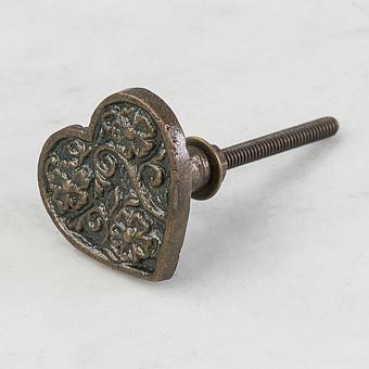 Мебельная ручка Steampunk Floral Heart Knob