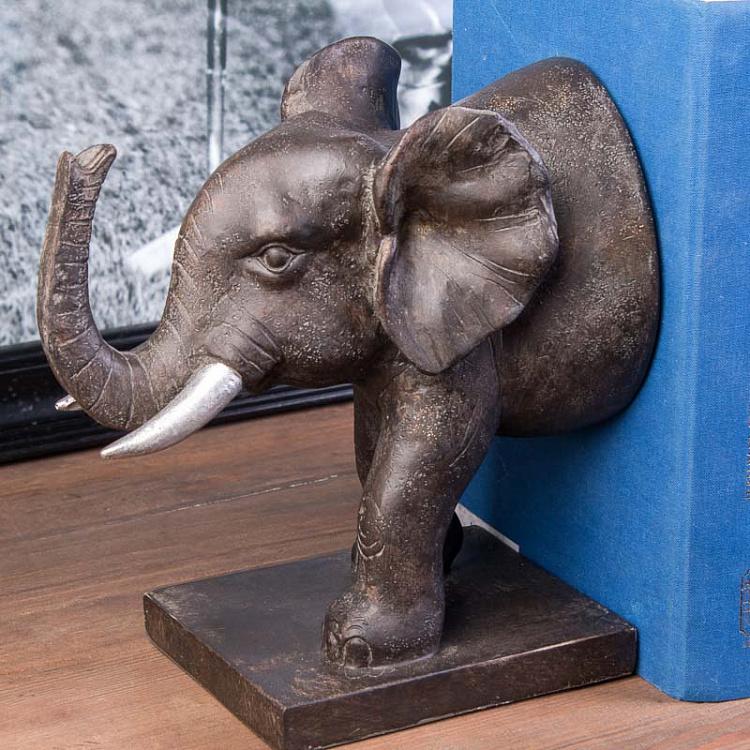 Набор из двух держателей для книг Слон Bookend Elephant