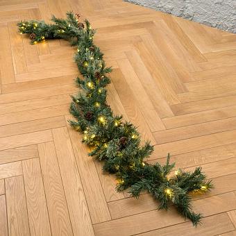 70 Led Berry Pine Garland 180 cm
