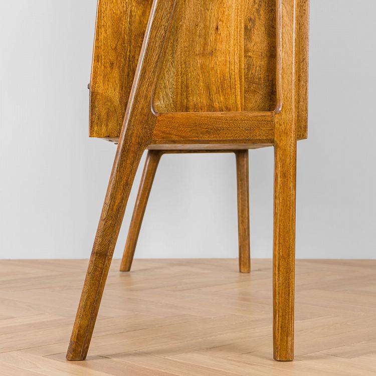 Барный шкаф из дерева манго Покровитель Patron Mid Century Bar Dresser Mango Wood