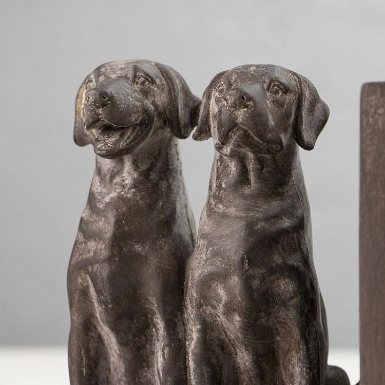 Набор из двух держателей для книг Собаки Bookend Chiens
