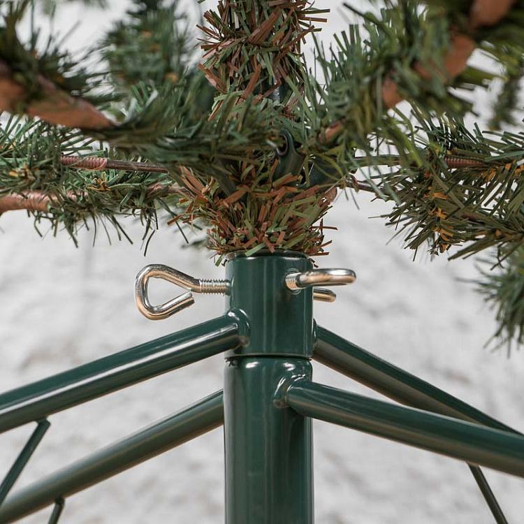 Искусственная новогодняя ёлка с led-гирляндой на 340 лампочек, 185 см Green Spruce With 340 LED Bulbs 185 cm