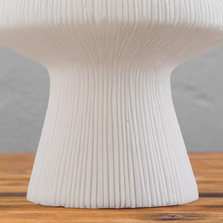 Ребристая настольная лампа с led-гирляндой внутри Гриб Ribbed Mushroom Lamp Led Garland