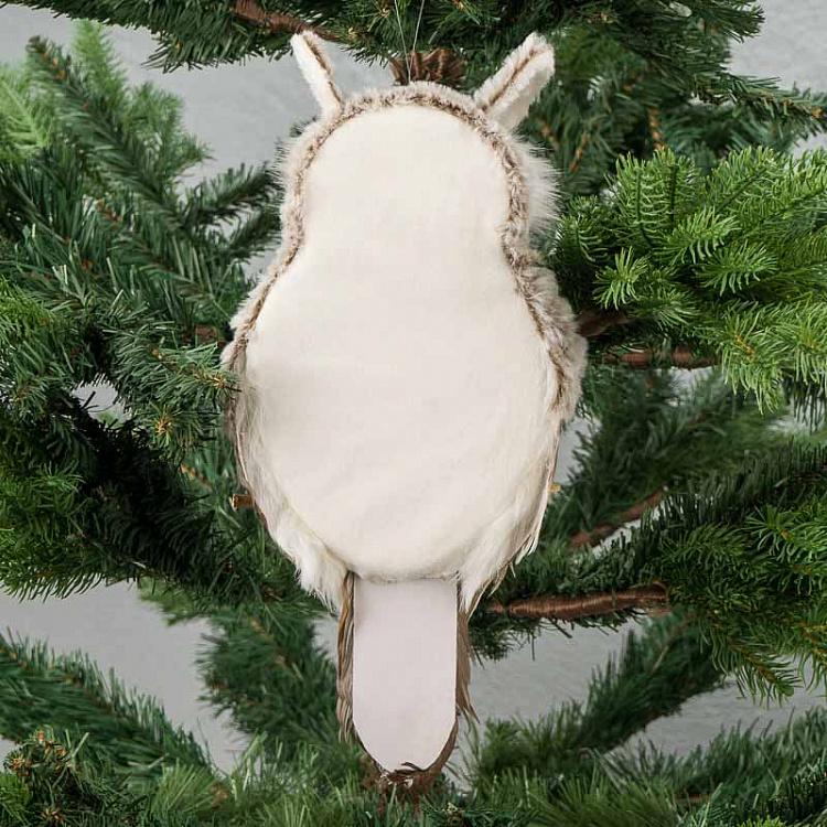 Ёлочная игрушка Сова на ветке, L Owl On Branch 36 cm
