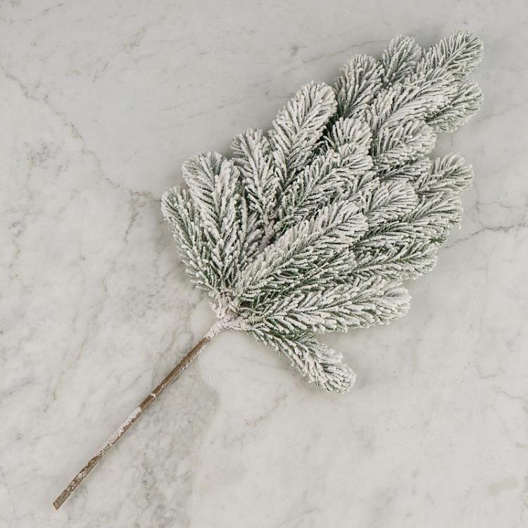 Покрытая снегом ветка ели Snow Covered Branch 60 cm
