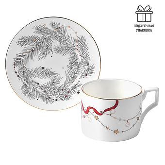 New Year Pine Tea Cup And Saucer