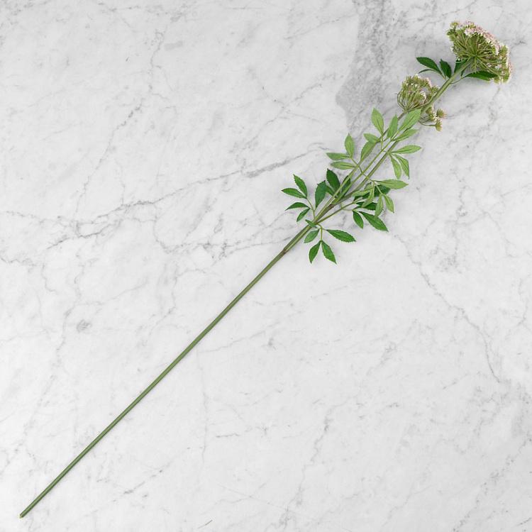 Искусственный цветок Анна Королевская бело-розовая, M Anna Royal Branch White Rose 92 cm