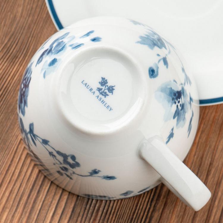 Кофейная пара Китайская роза China Rose Cappuccino Cup And Saucer