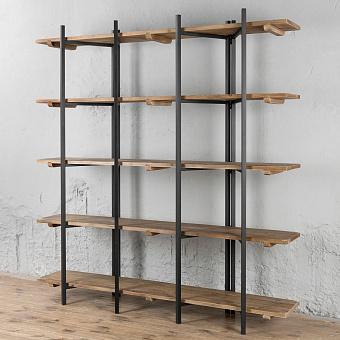 Wooden And Metal Rack With 5 Levels Easy