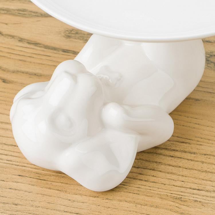 Сервировочная подставка-тортовница Пёсик, M Decorative Plate Dog Medium