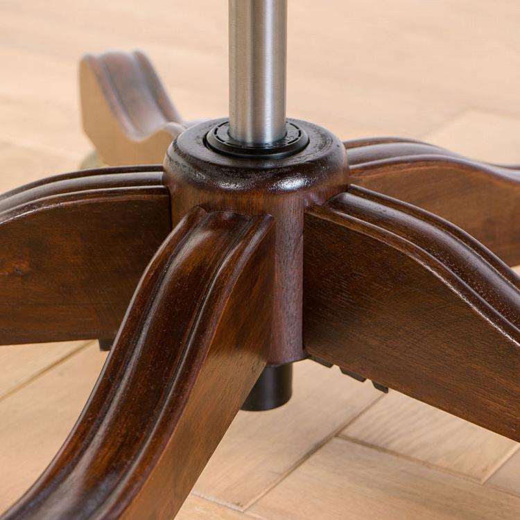 Рабочее кресло Канцлер, красно-коричневое дерево Chancellor Armchair, Red Brown Wood D