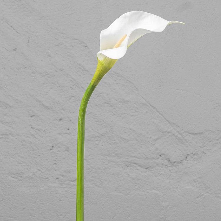 Искусственная калла белая, M Calla White Medium 83 cm