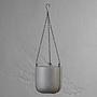 Подвесное кашпо Effectory Beton Hanging Bowl Dark Grey Small