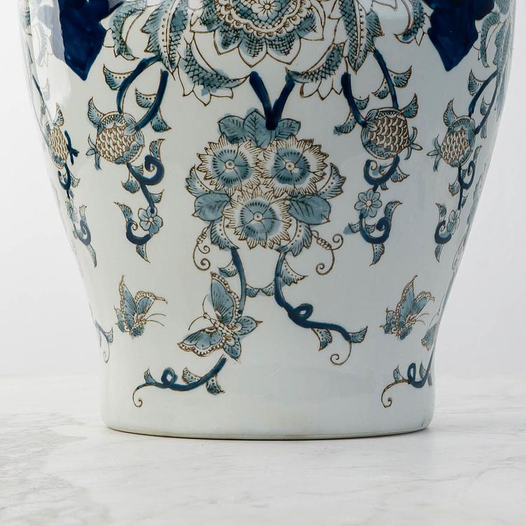 Ваза Брин с крышкой и цветочным узором Bryn Ginger Jar Large