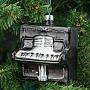 Ёлочная игрушка Glass Hanger Piano Black 9 cm