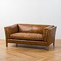 Двухместный диван Tommy 2 Seater, Light Brown Wood D