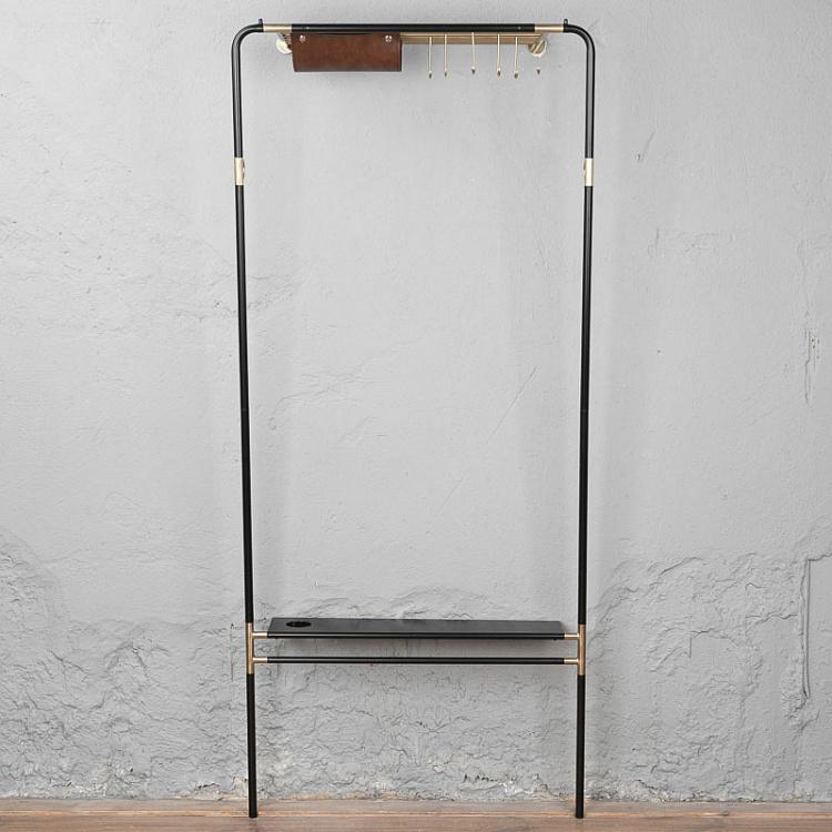 Чёрная напольная вешалка для одежды Лин Он Ми Lean On Me Clothes Rack Black