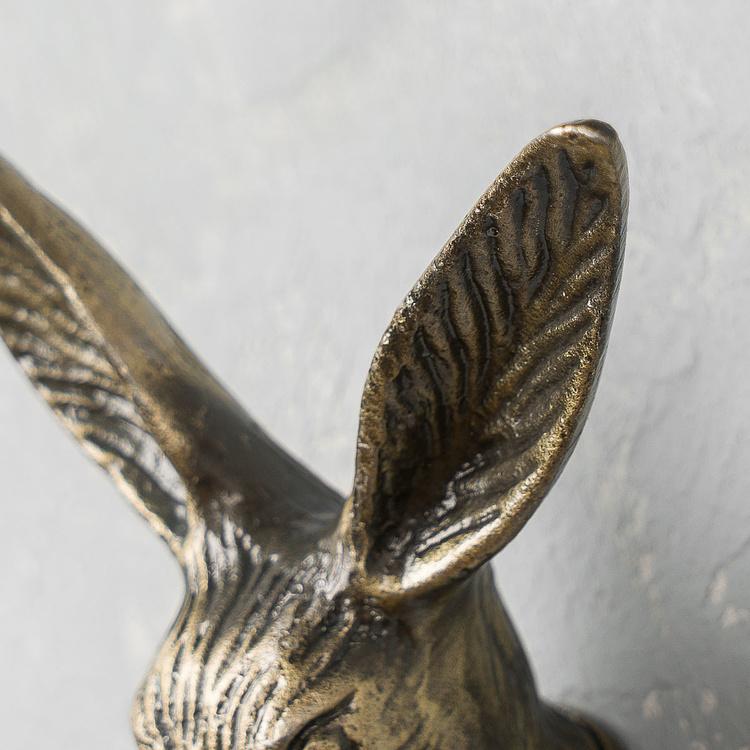 Двухрожковый винтажный крючок Голова кролика Antique Rabbit Head Hook