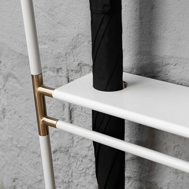 Белая напольная вешалка для одежды Лин Он Ми Lean On Me Clothes Rack White