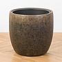 Кашпо Effectory Metal Bowl Pot Rough Gold Patina Large discount