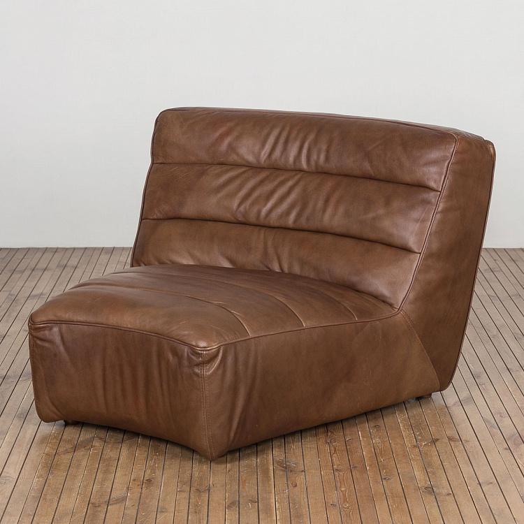 Одноместный диванный модуль Шебби Shabby Sectional 1 Seater Curve