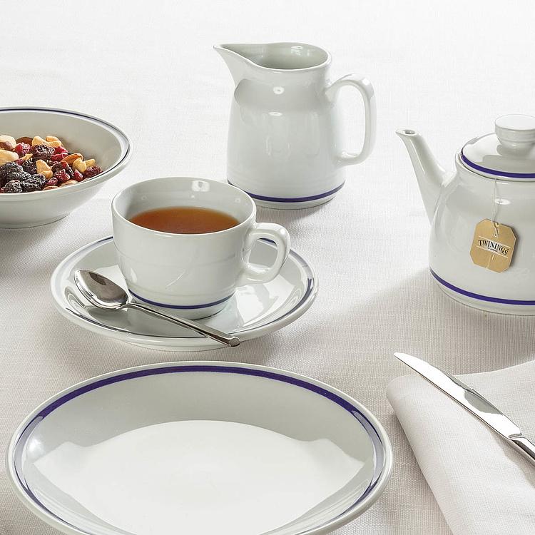 Чайная пара Синяя полоска Filo Blue Tea Cup And Saucer