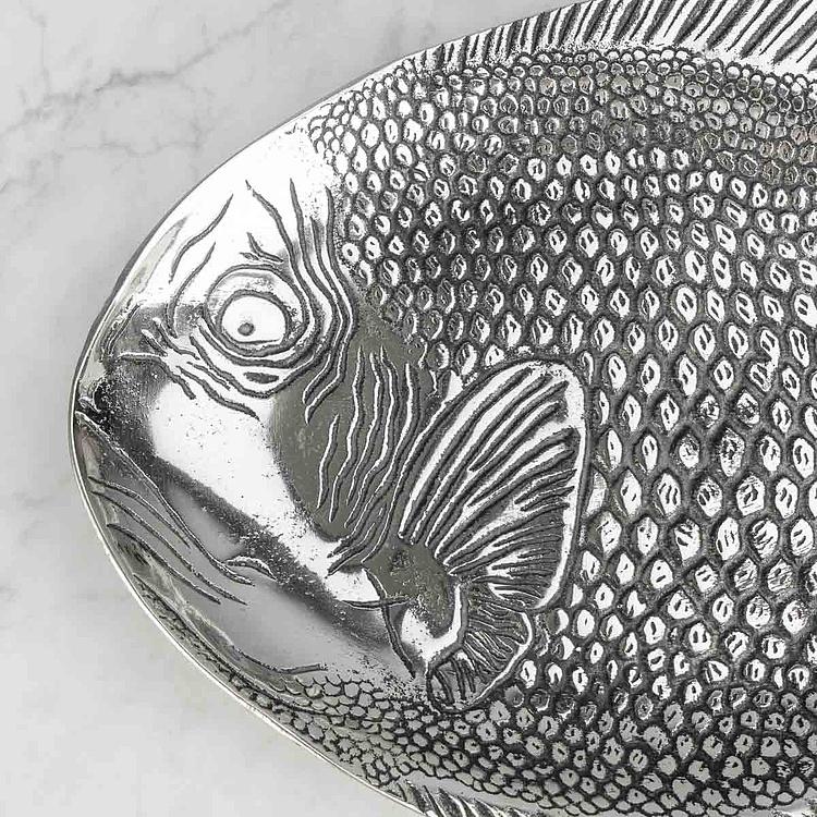 Металическое сервировочное блюдо Рыба Metal Fish Dish Small