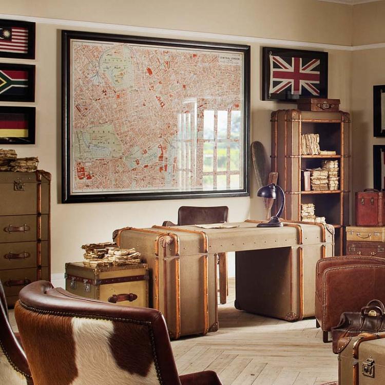 Картина-принт Карта Лондона, L Map London Large