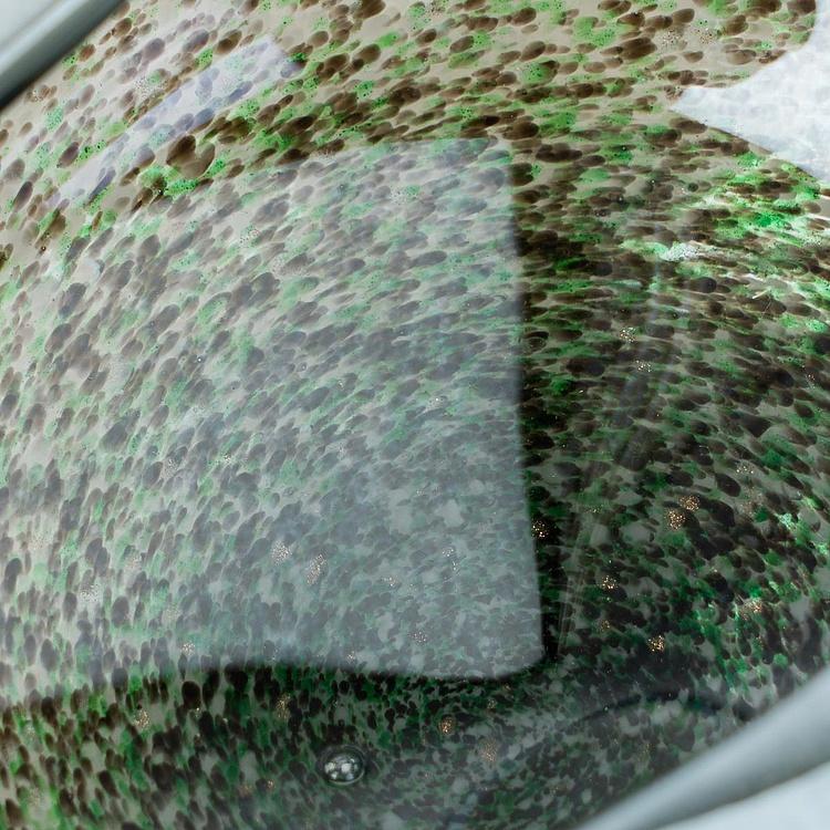 Голографическая ваза-чаша ручной работы с изогнутым краем Folded Edge Handcrafted Holographic Glass Bowl