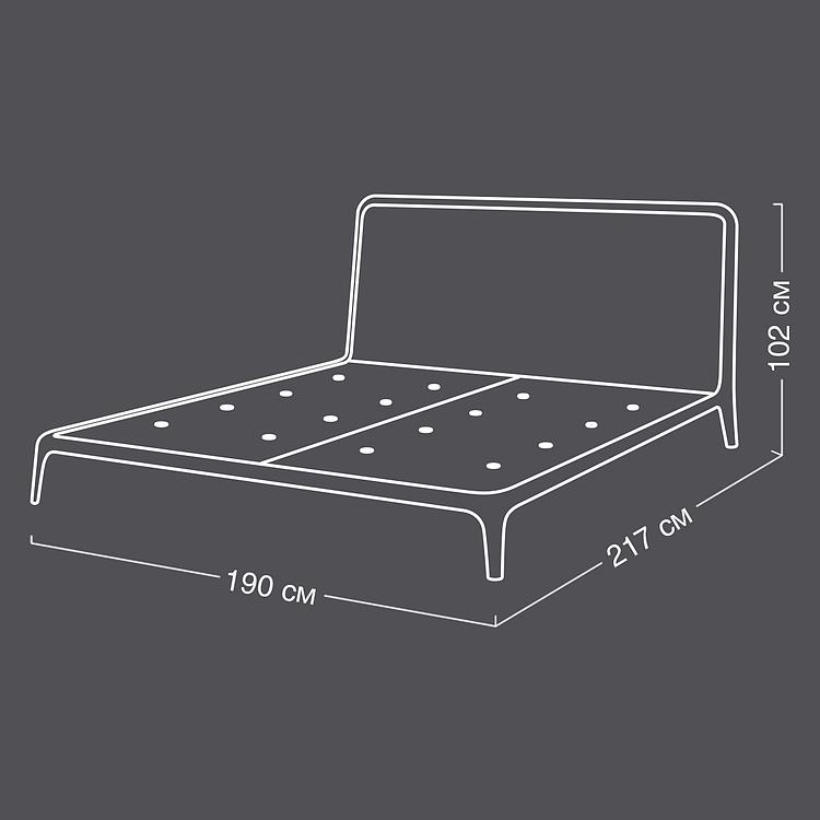 Двуспальная кровать Видор Vidor Double Bed
