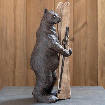 Bear Holding Skis