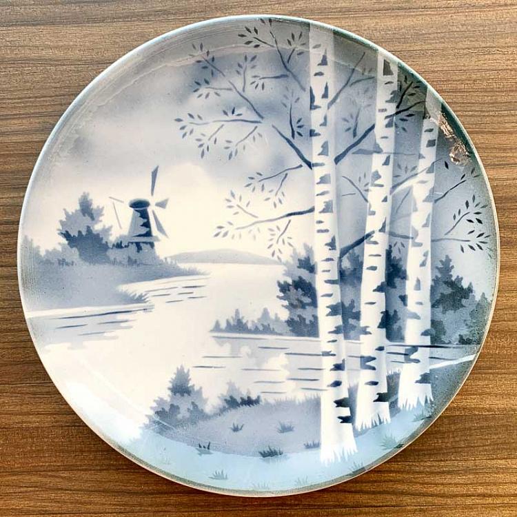 Винтажная тарелка Мельница, M Vintage Plate Mill Medium