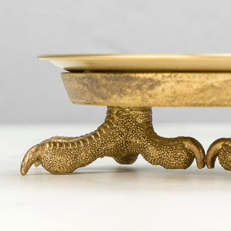 Круглый поднос-тортовница на птичьих лапах Bird Feet Tray