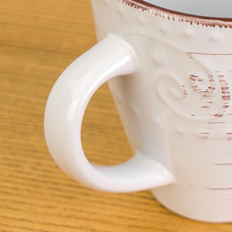 Кружка в деревенском стиле кремовая Rustic Fare Mug Cream