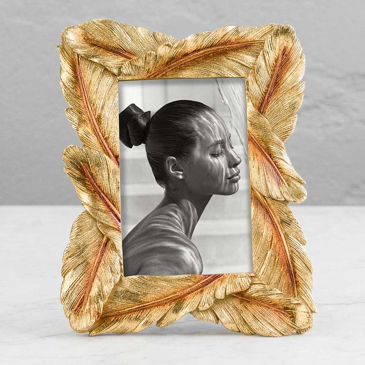 Рамка для фото Золотые перья Golden Feathers Photo Frame