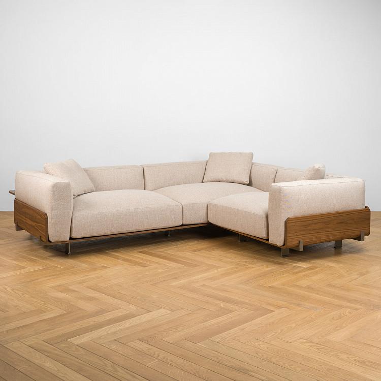 Угловой диван Позитано с полкой за спинкой Positano Group With Shelf