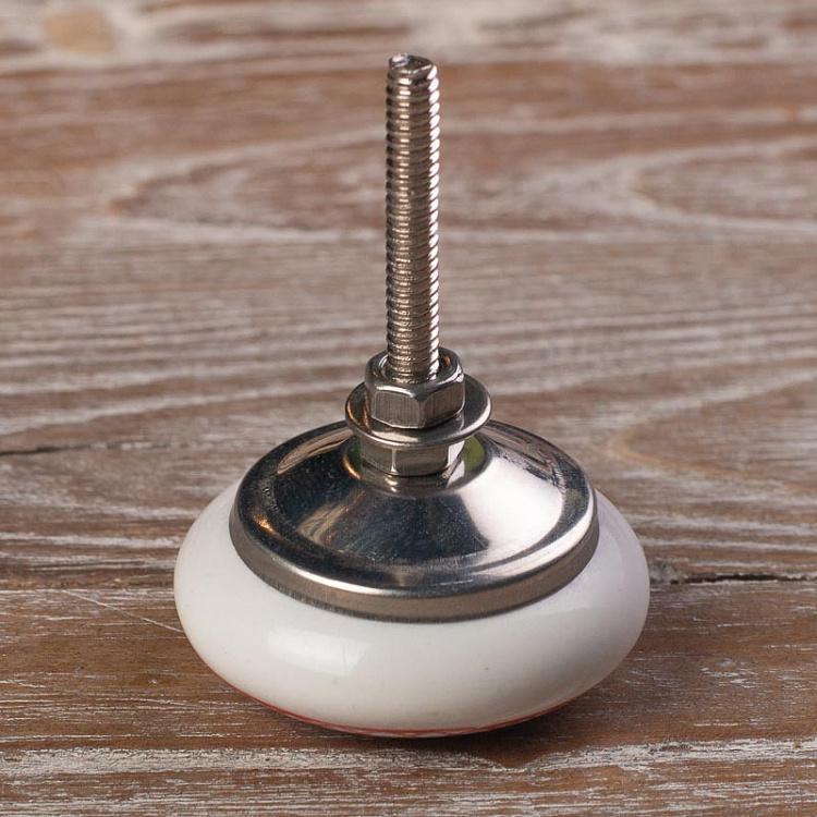 Мебельная ручка-кнопка Деко красная Deco Rouge Knob