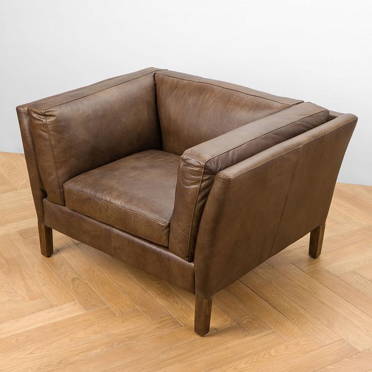 Кресло Линкольн, серо-коричневые ножки Lincoln 1 Seater, Truffle Grey Oak PF