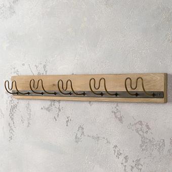 Wall Coat Rack 5 Hooks Wave