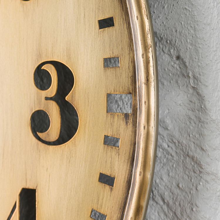 Настенные часы с патиной Трафарет Brass Patina Openwork Clock