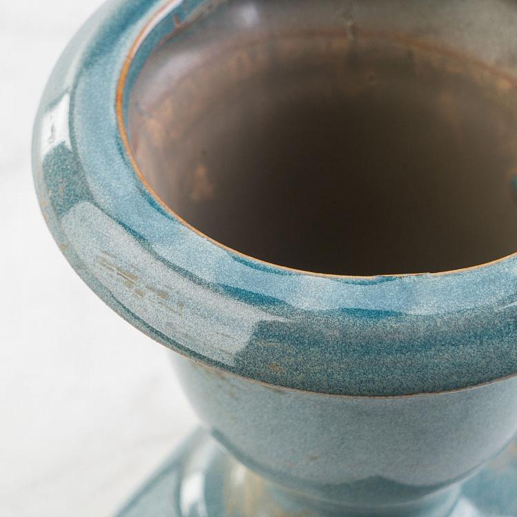 Серо-голубая мини-ваза Медичи, S Medicis Vase Grey Blue Small