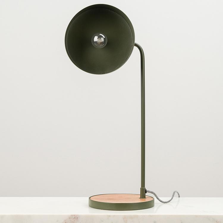 Оливковая настольная рабочая лампа Green Olive Table Lamp