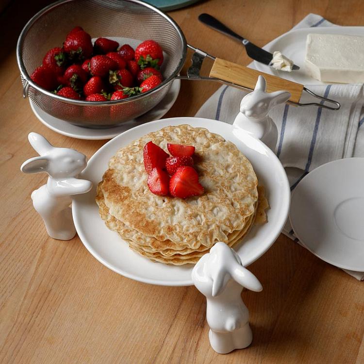 Сервировочная подставка-тортовница Кролики-воришки Plate For Sweets Rabbits Thieves
