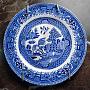 Винтажная тарелка Vintage Plate Blue White Medium 18