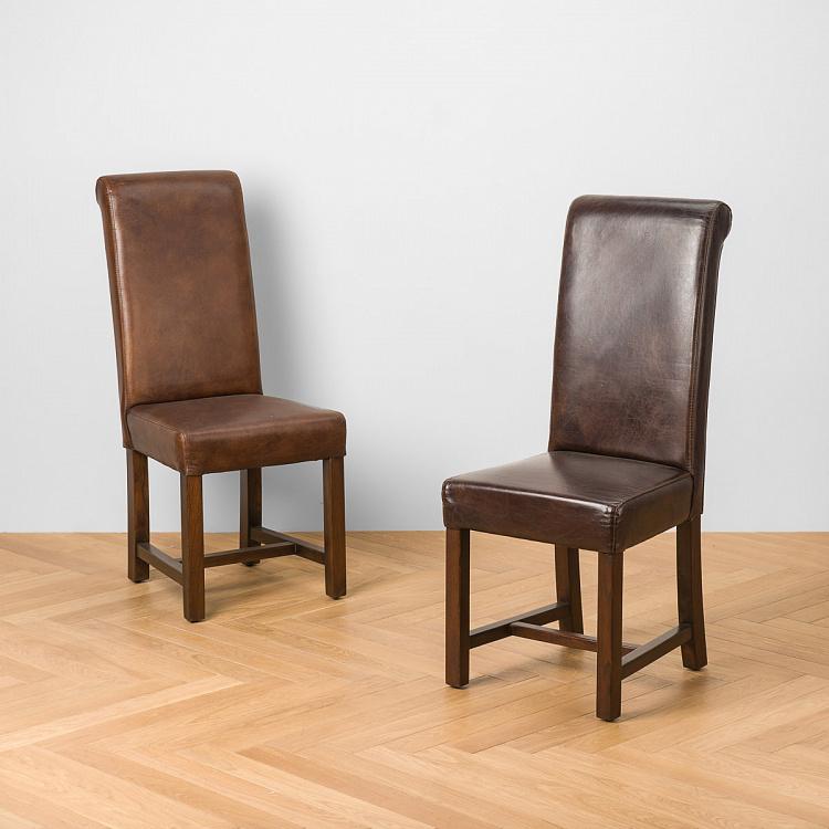 Стул Ролбак, тёмные ножки Rollback Dining Chair, Antique Wood