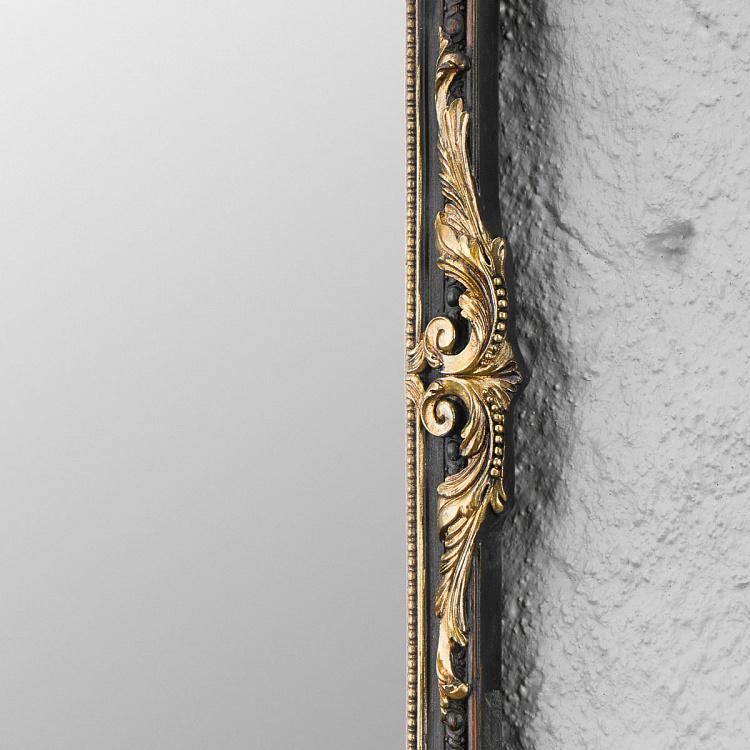 Зеркало чёрно-золотой раме Классика Classica Black And Gold Mirror